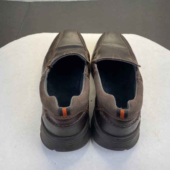 Clarks Cottrell Free Slip On Sneakers Mens 10.5 M Brown Leather Casual Shoes